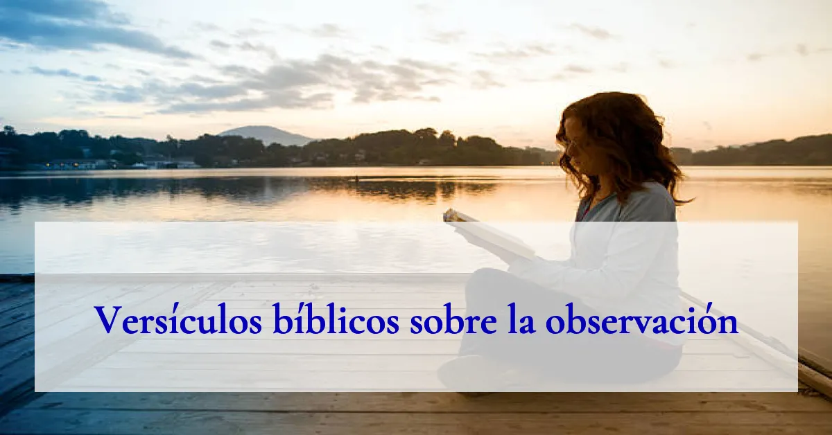 Versículos bíblicos sobre la observación
