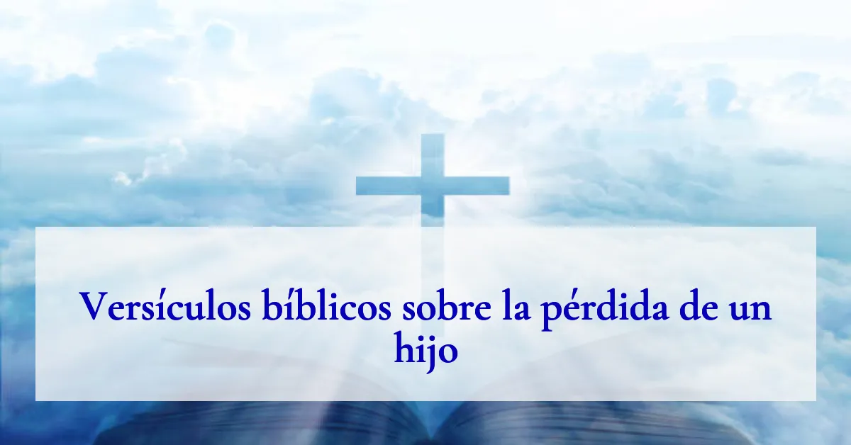 Versículos bíblicos sobre la pérdida de un hijo