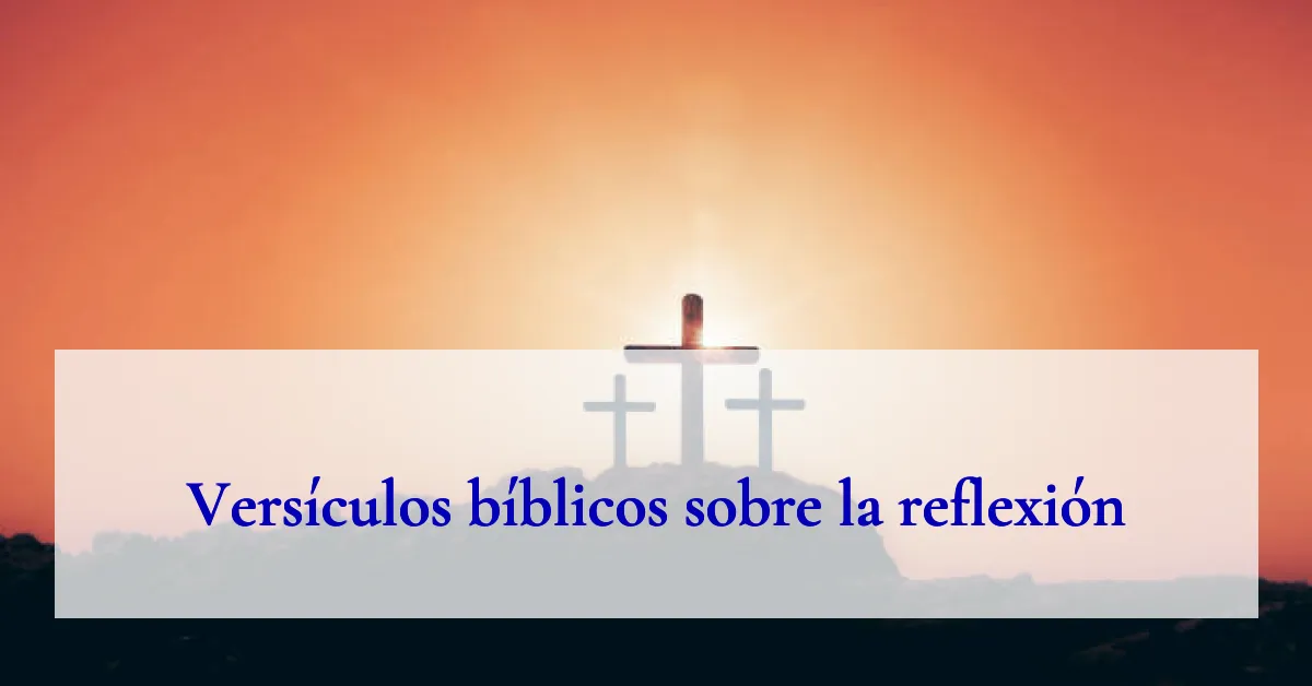 Versículos bíblicos sobre la reflexión