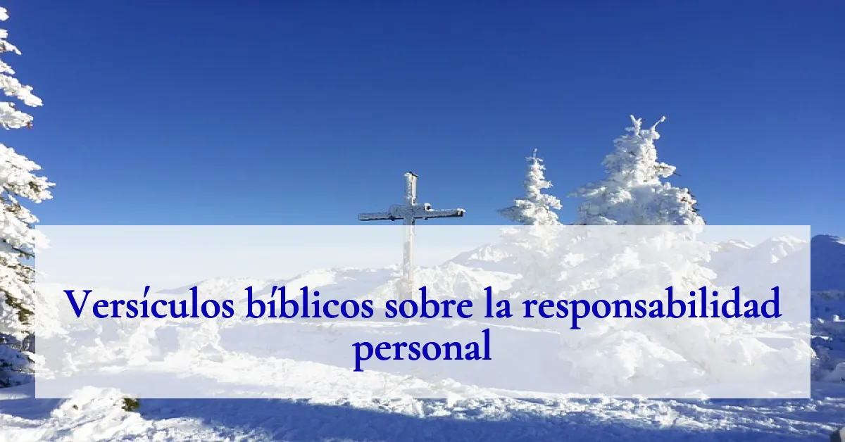 Versículos bíblicos sobre la responsabilidad personal