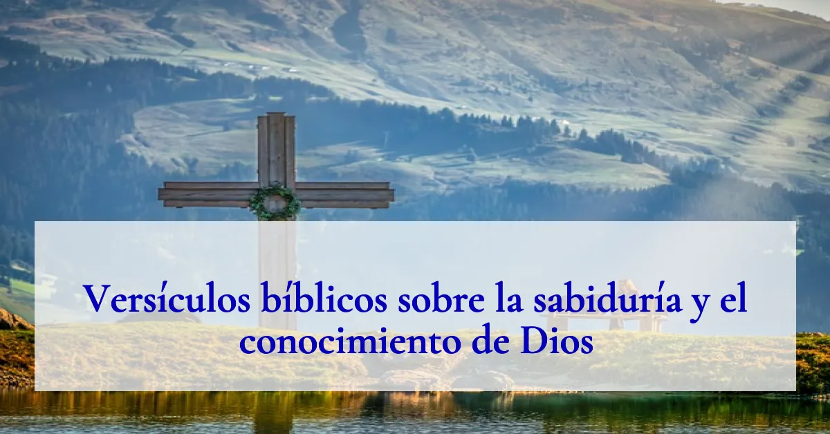 Versículos bíblicos sobre la sabiduría y el conocimiento de Dios