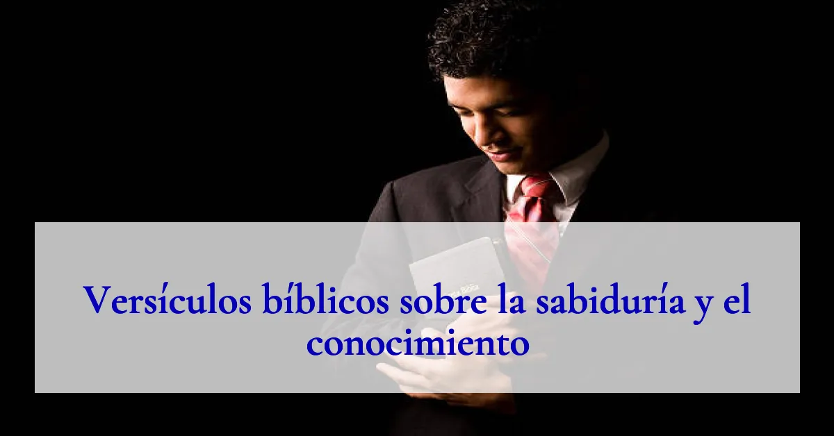 Versículos bíblicos sobre la sabiduría y el conocimiento