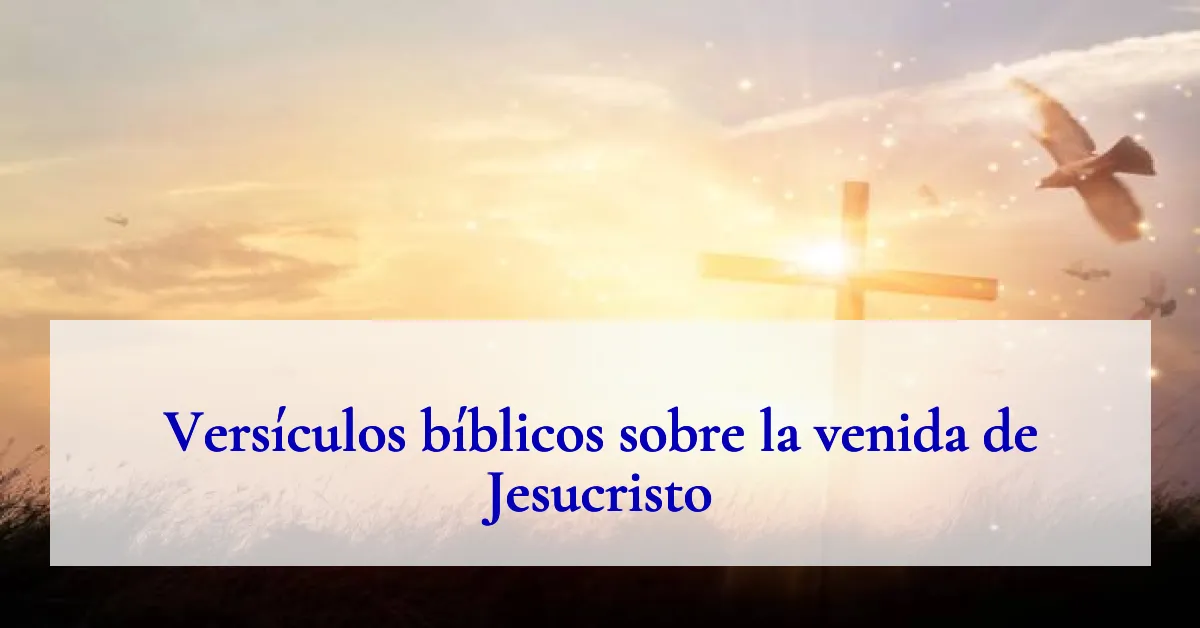 Versículos bíblicos sobre la venida de Jesucristo