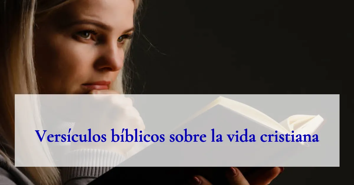 Versículos bíblicos sobre la vida cristiana
