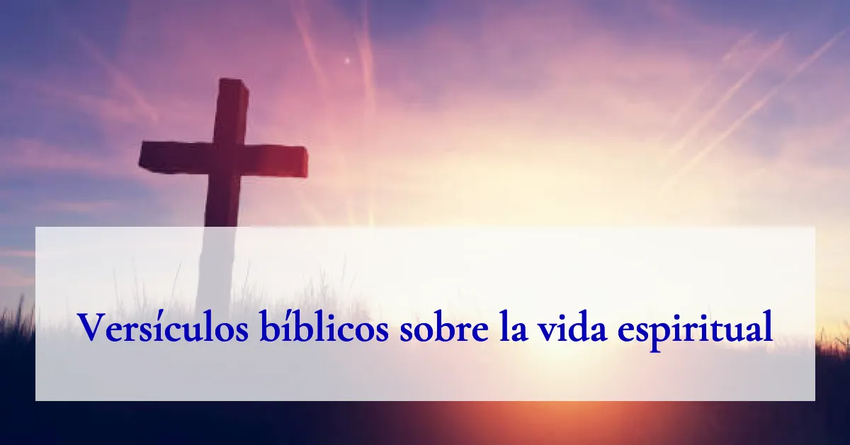 Versículos bíblicos sobre la vida espiritual