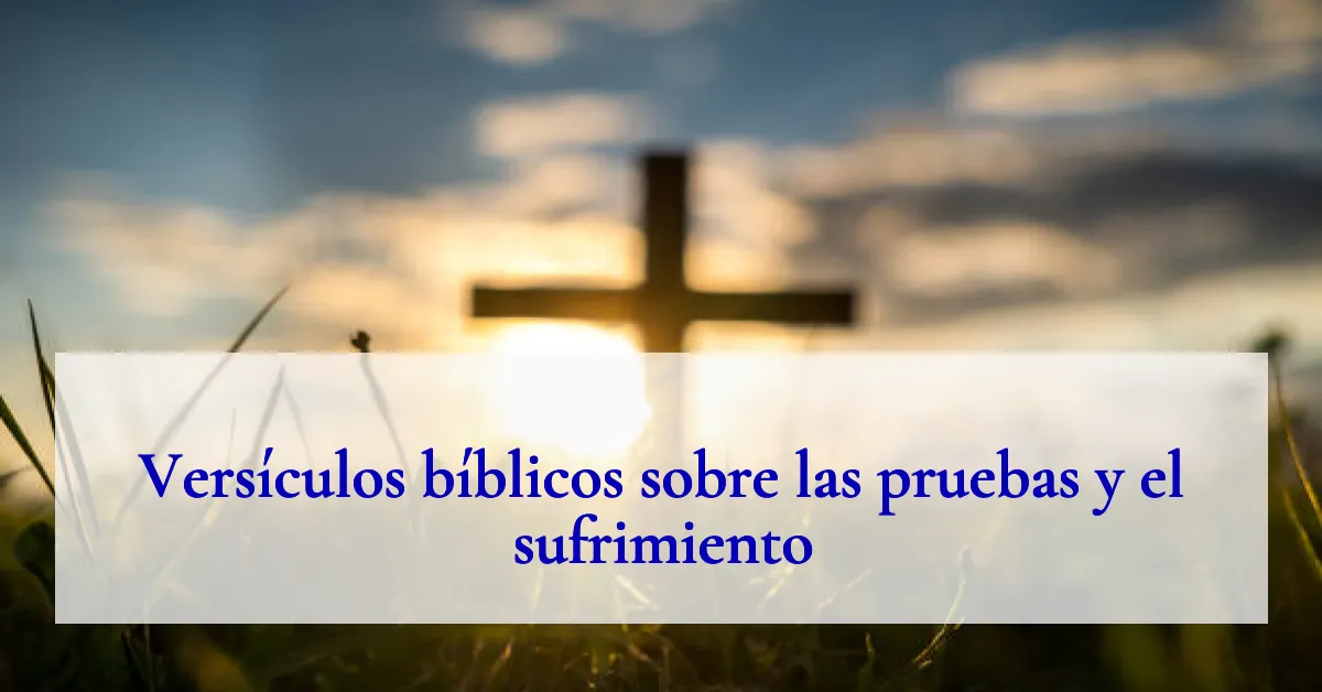 Versículos bíblicos sobre las pruebas y el sufrimiento