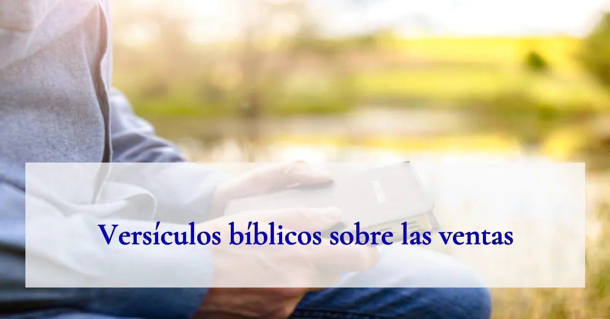 Versículos bíblicos sobre las ventas