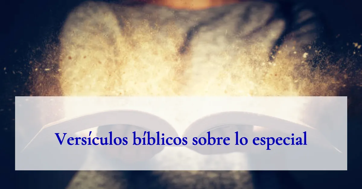 Versículos bíblicos sobre lo especial