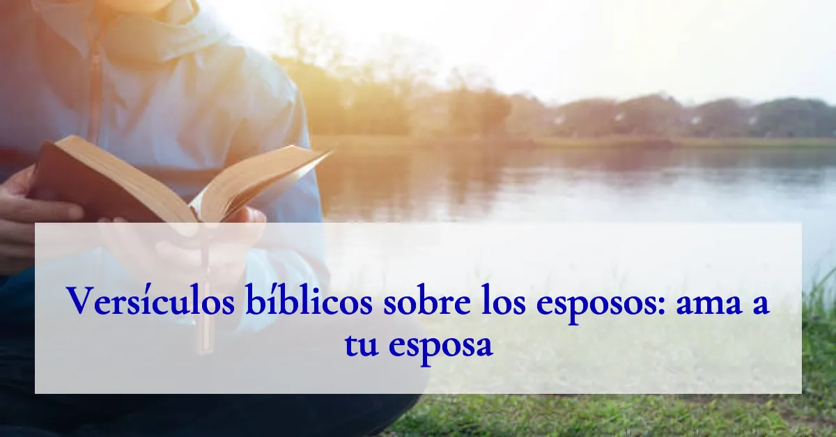Versículos bíblicos sobre los esposos: ama a tu esposa