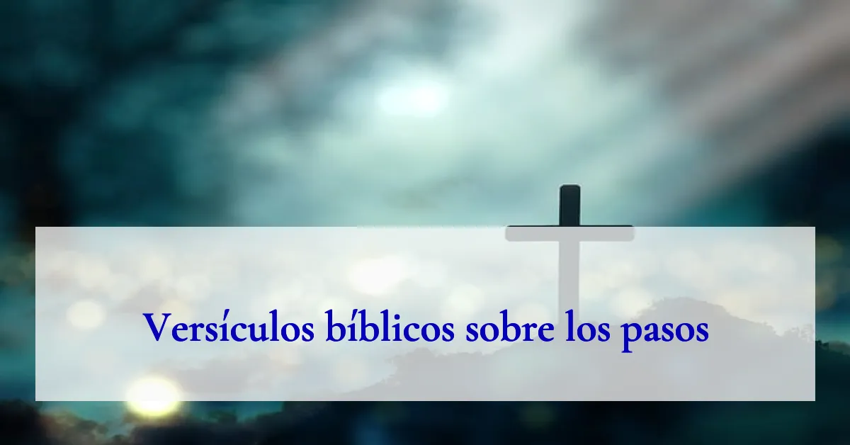 Versículos bíblicos sobre los pasos