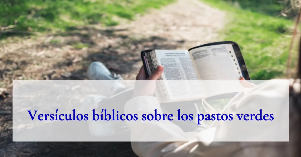 Versículos bíblicos sobre los pastos verdes