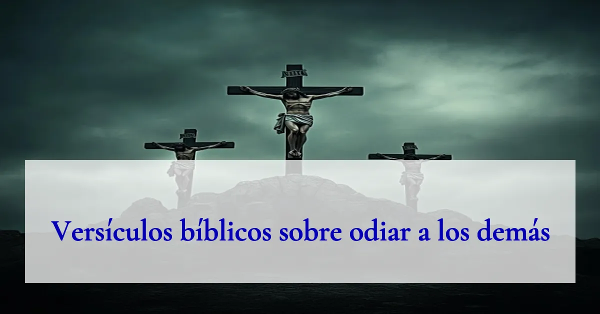 Versículos bíblicos sobre odiar a los demás