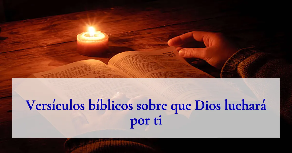 Versículos bíblicos sobre que Dios luchará por ti