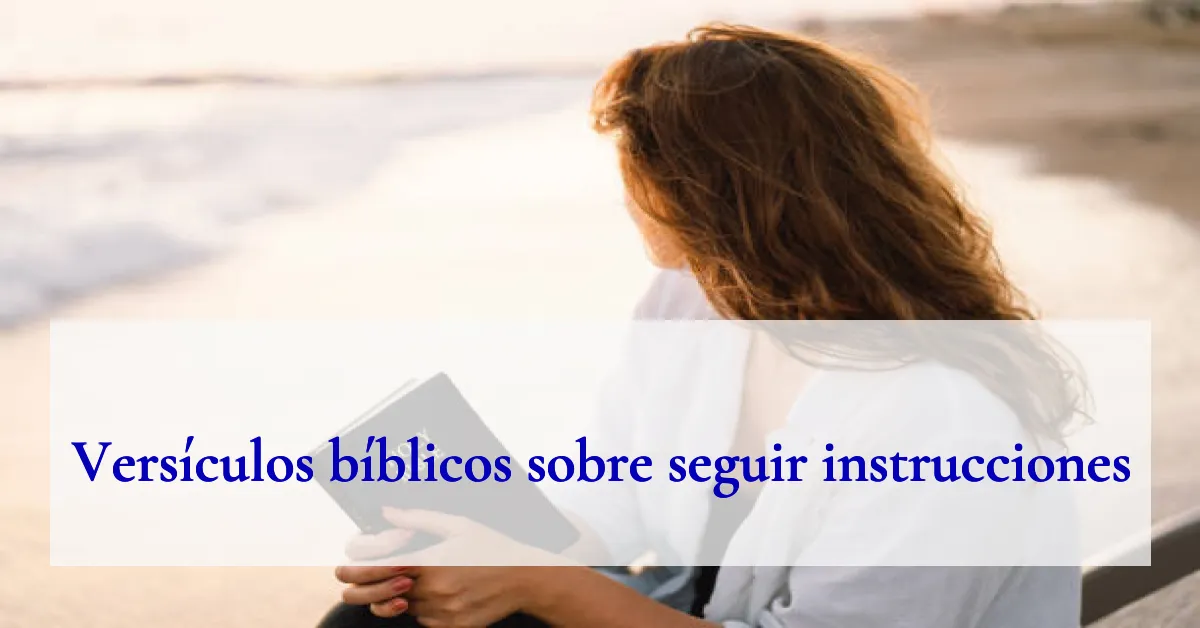 Versículos bíblicos sobre seguir instrucciones