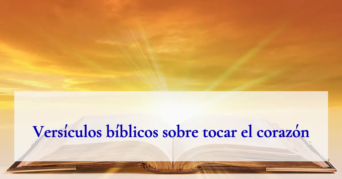 Versículos bíblicos sobre tocar el corazón