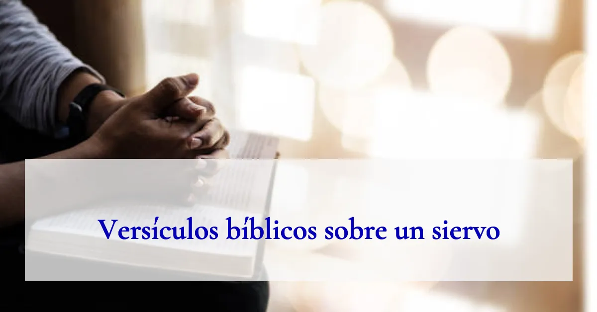 Versículos bíblicos sobre un siervo
